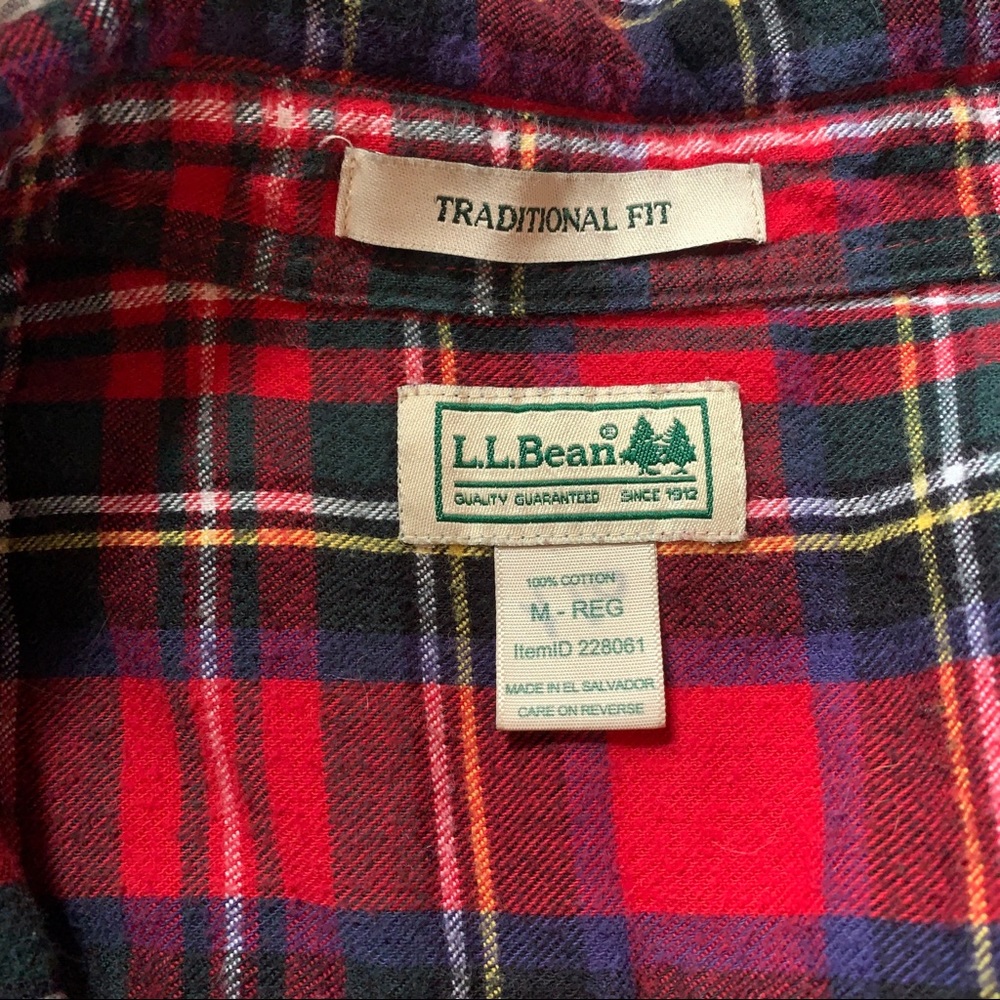 L.l.bean traditional fit flannel - Picture 2 of 2